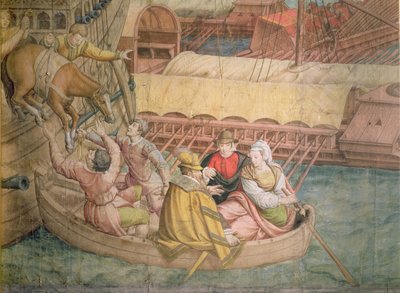 Campaign of Emperor Charles V against the Turks at Tunis in 1535: the Battle of Goletta (detail) by Jan Cornelisz Vermeyen